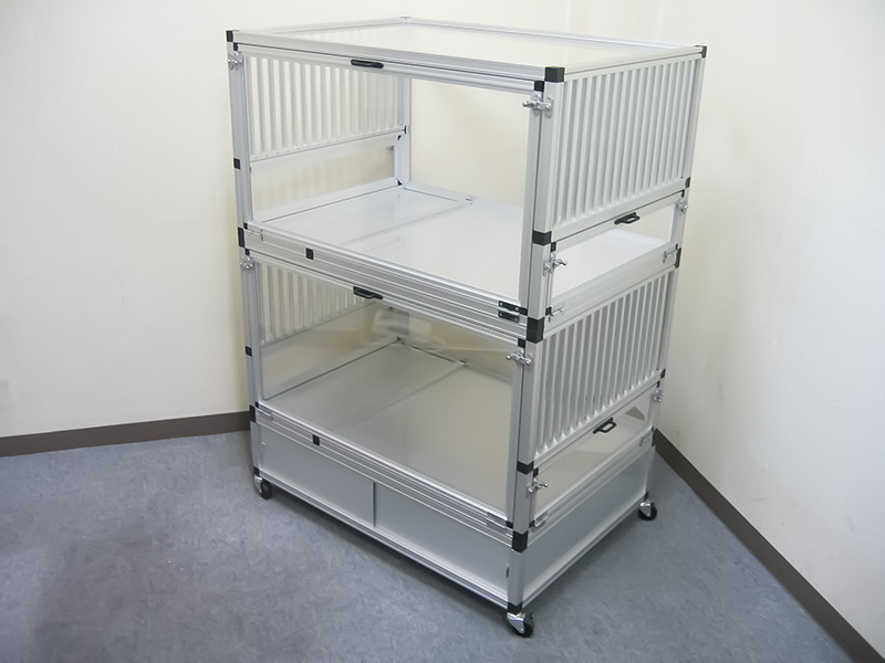 組立式ペットケージ | Alframe-ハンマー1本で組めるアルミフレーム