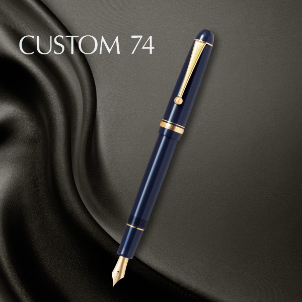 パイロット カスタム74 ダークブルー M 中字 パイロット 万年筆