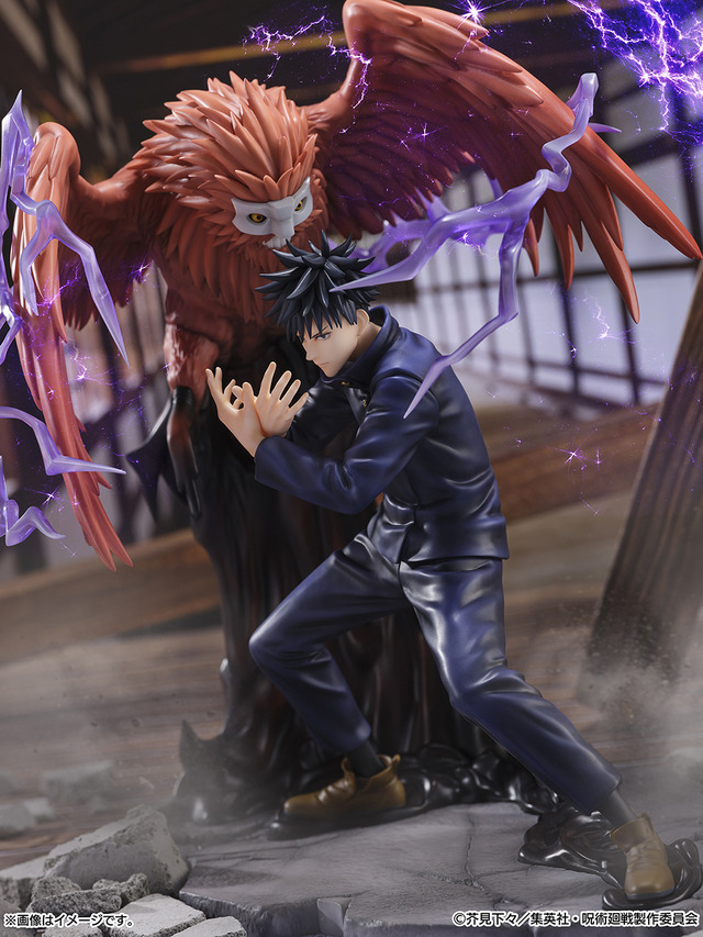 呪術廻戦」虎杖悠仁、伏黒恵の1/7スケールフィギュアが登場！式神・鵺