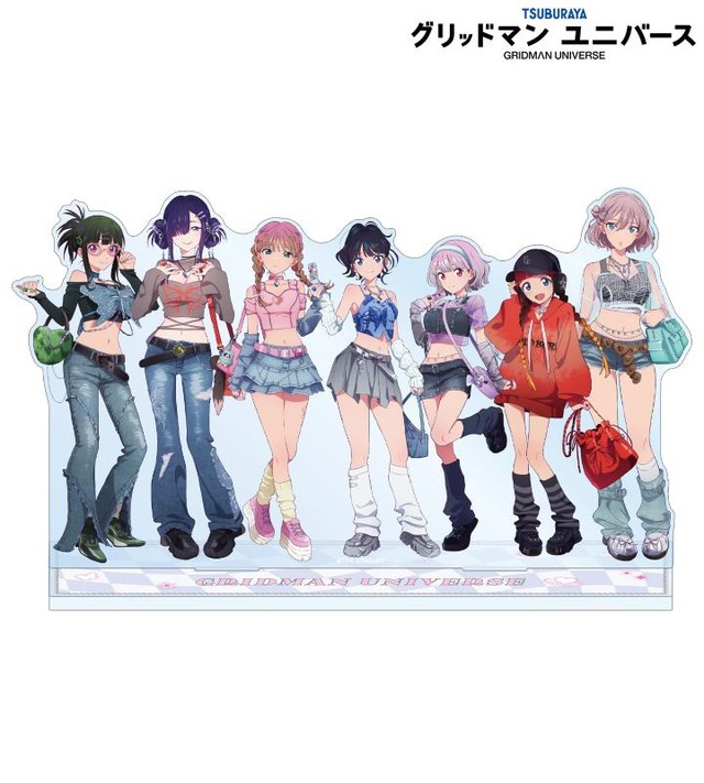 グリッドマン ユニバース」六花、アカネ、夢芽のヘソ出し＆太ももに