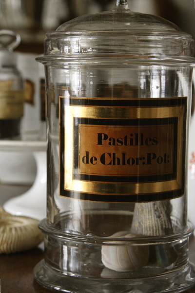 アンティーク薬瓶 ガラスジャー フランス 【Antiques Truffle 京都 鹿