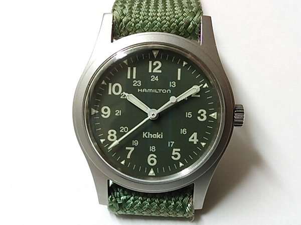ハミルトン HAMILTON カーキ Khaki 33mm 手巻き ミリタリーモデル