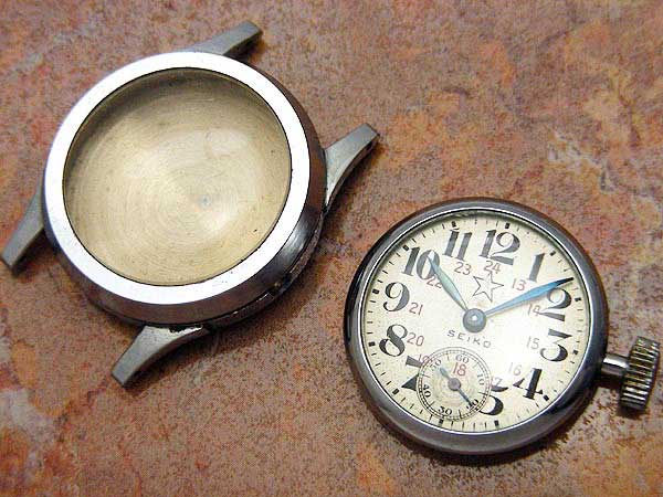 日本陸軍将校用野戦時計ベルト（実物) 日本陸軍将校用野戦時計ベルト