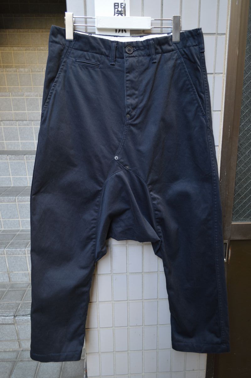 GANRYU サルエルパンツ ダークブルー