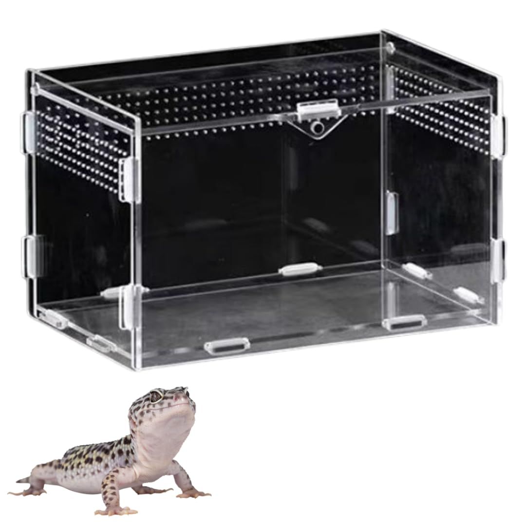 爬虫類ケージ 60×40×40 メッシュ アクリル扉 カメレオン ケージ ペット