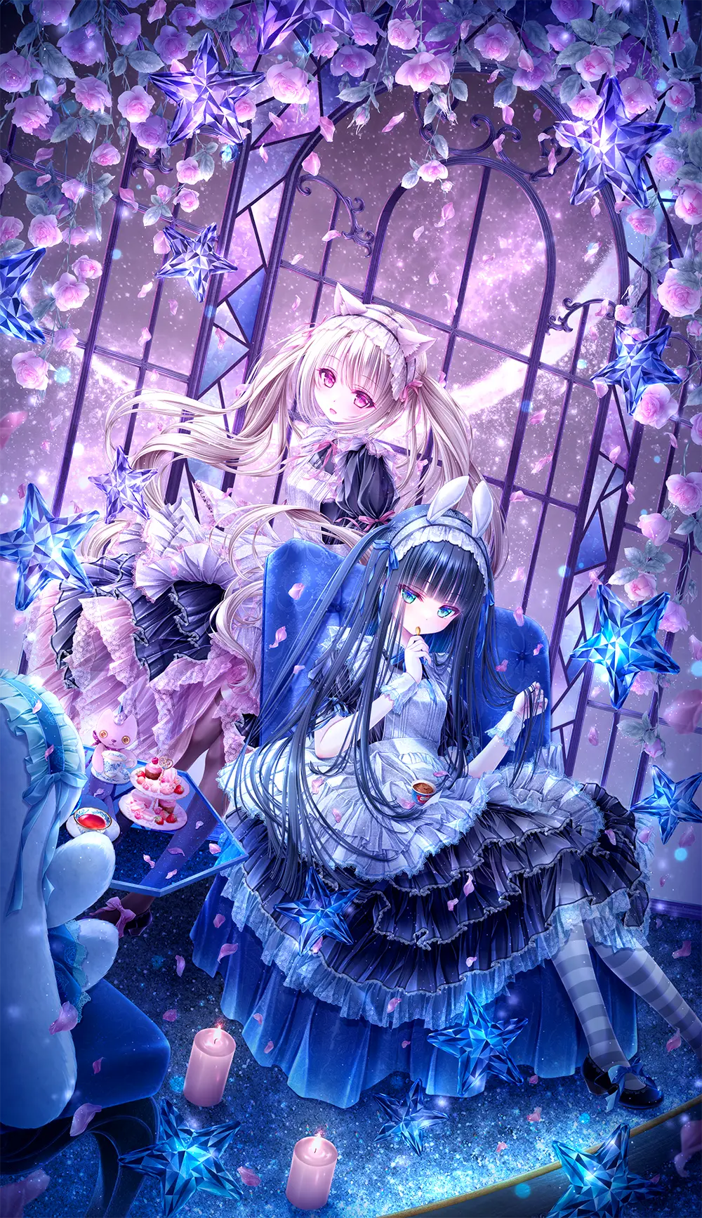てぃんくる先生 版画 BLU CIELO - NOTTE NOBILE