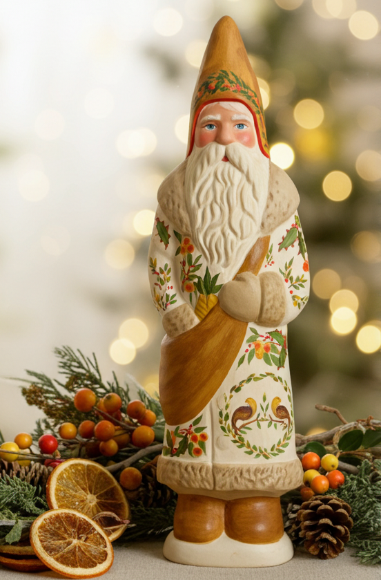 S652 - Colonial Primitive Christmas Chalkware Belsnickle