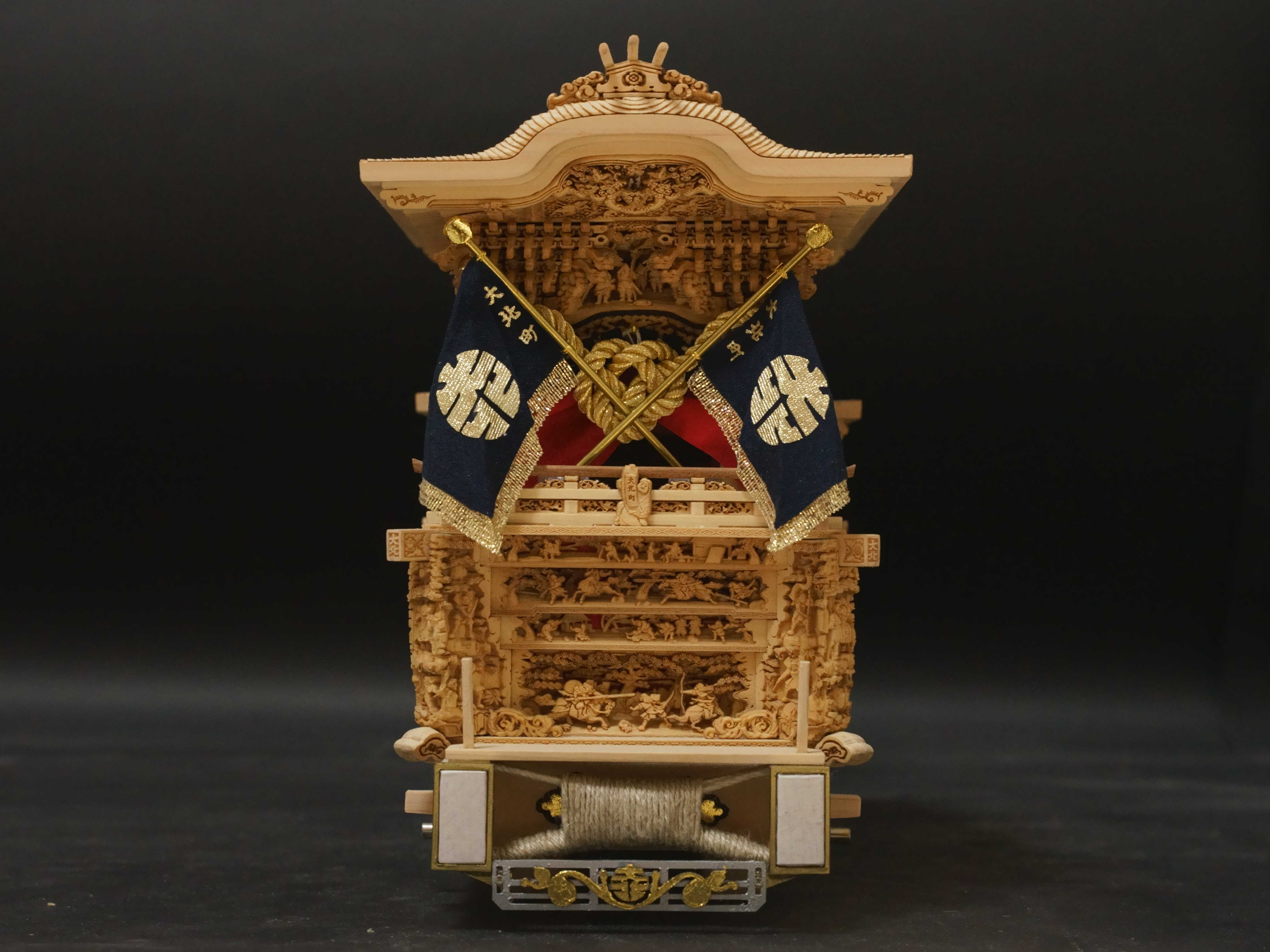 大北町先代地車1/20モデル - ミニだんじり製作 織広堂