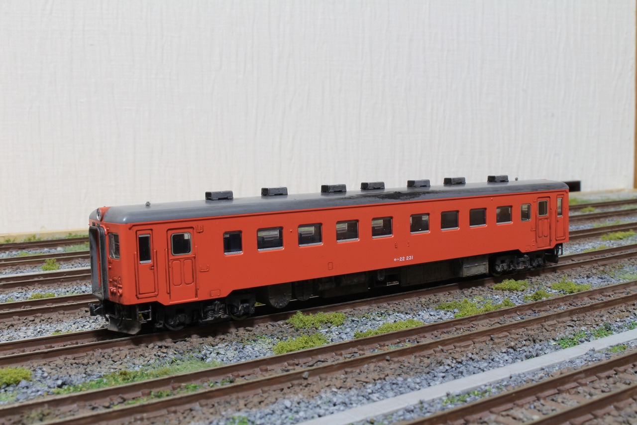 TOMIX 8434国鉄ディーゼルカー キハ22形 (首都圏色)ウェザリング塗装