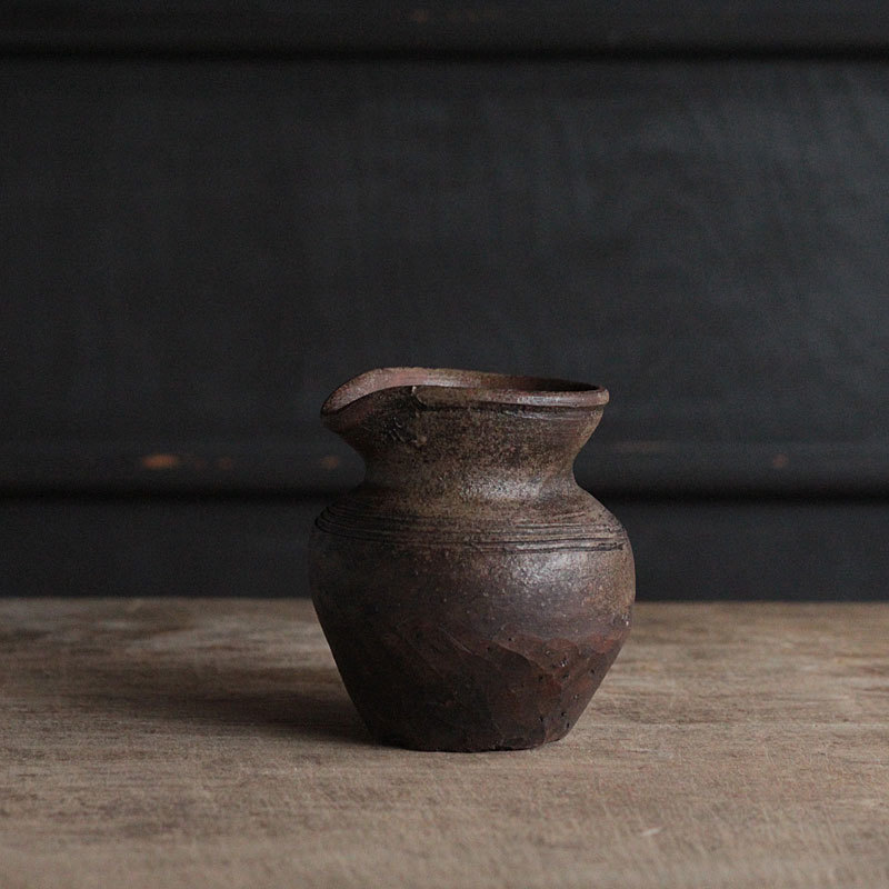 古備前 雀口 小壺 古美術 古道具 アンティーク 種壺 桃山〜江戸初