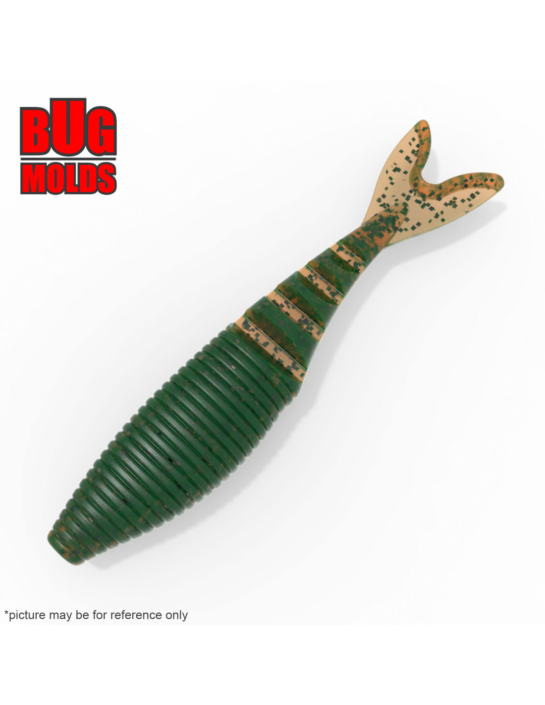 Aluminum stone plastic soft bait mold Zako 4 inch inch model W398