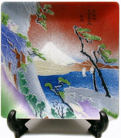 銀彩浮世絵飾皿 | 安藤七宝店カタログサイト
