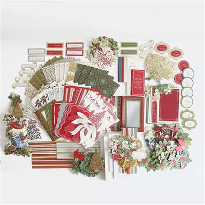 Anna Griffin - 486 Pieces Christmas Present Card Making Kit, Makes