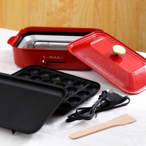 ブルーノ（BRUNO） コンパクトホットプレート レッド｜【ハンズネット