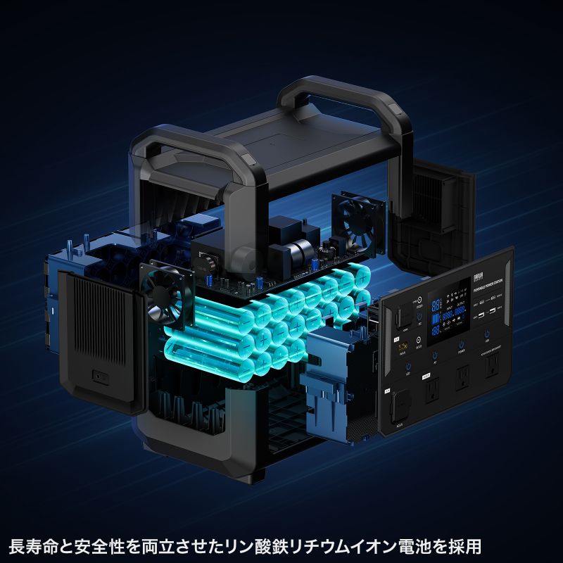 超コンパクト リン酸鉄リチウムイオン電源 ポータブル電源 280W