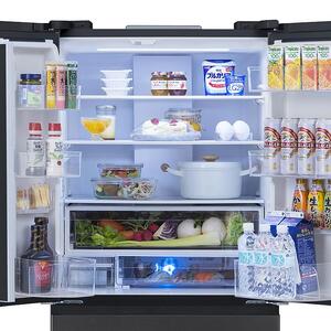 冷蔵庫 大型冷蔵庫 503L アイリスオーヤマ ブラック 冷凍庫 両開き