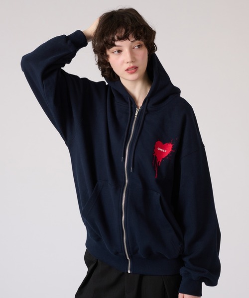 HEART LOGO FULL-ZIP HOODIE / ハートロゴフルジップフーディ
