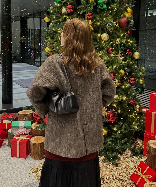 loin nuit シャギーコート ブラウン shaggy coat / シャギーコート