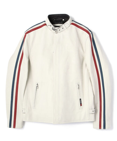 Schott】クラシックレーサー ホワイト シープスキン Sサイズ schott