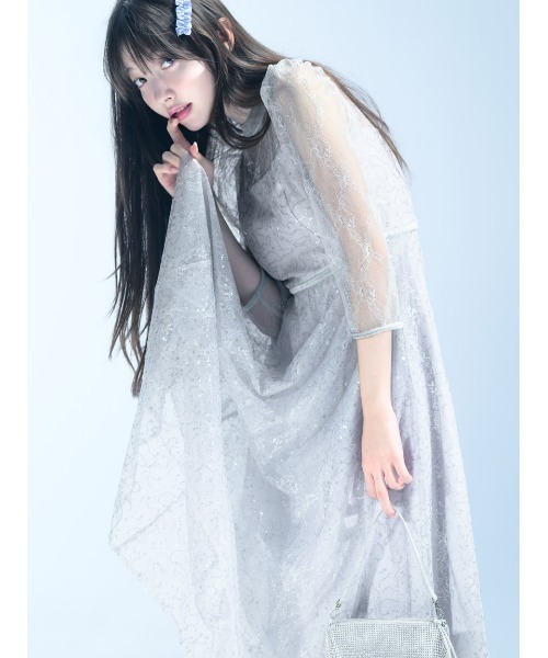 スパークルレースドレス（ドレス）｜SNIDEL（スナイデル）の