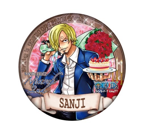 東京ワンピースタワー 20周年 限定缶バッジ サンジ ワンピース 東京