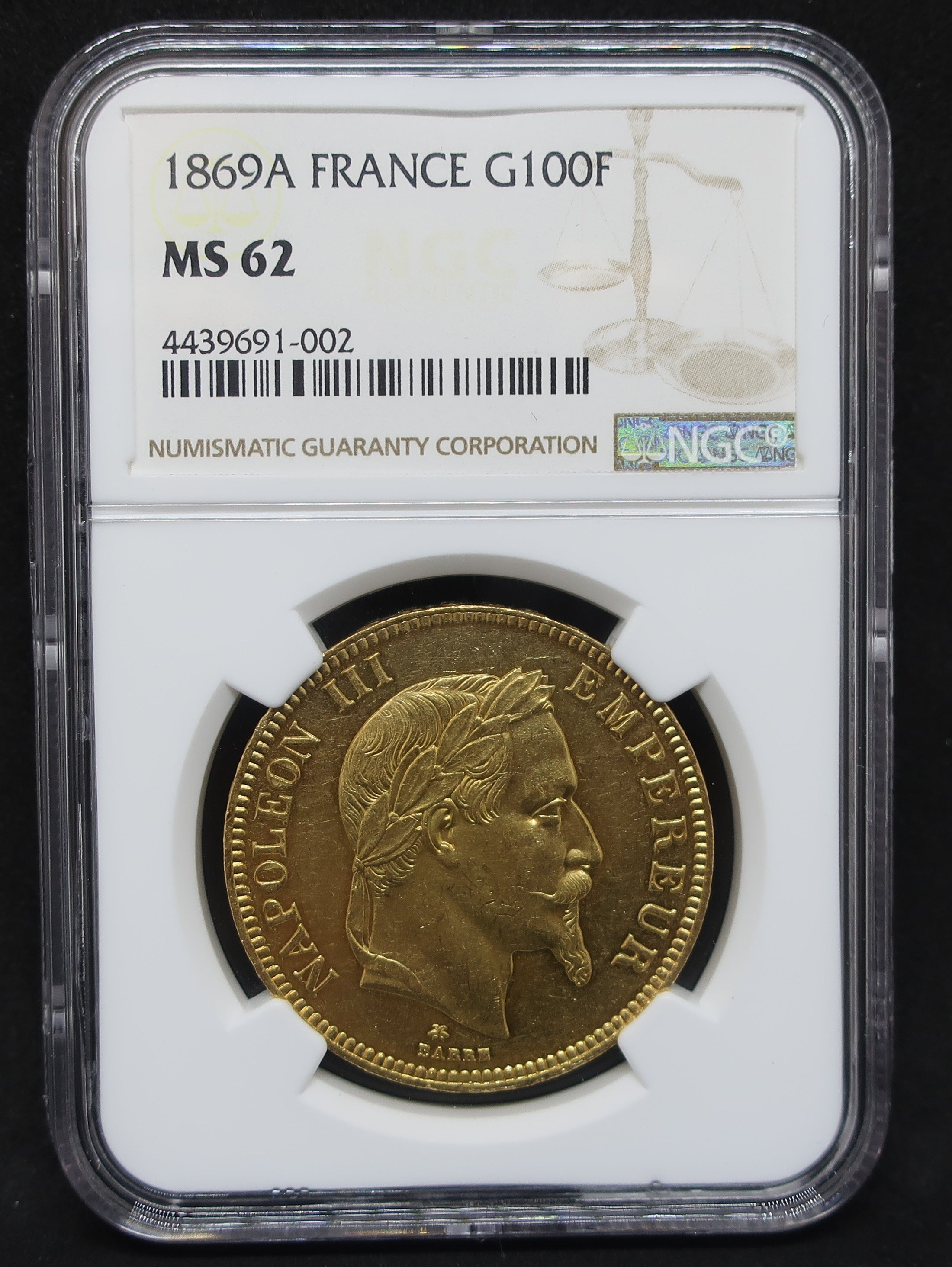 NGC-MS62 1933 フランス マリアンヌ 第三共和政 銀貨 NGC-MS62 1933