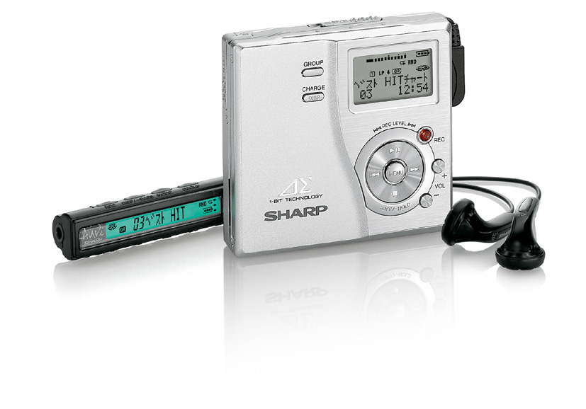 SHARP 1bitポータブルMDレコーダー MD-DR77-B Sharp MD-DR77 [MiniDisc Wiki]