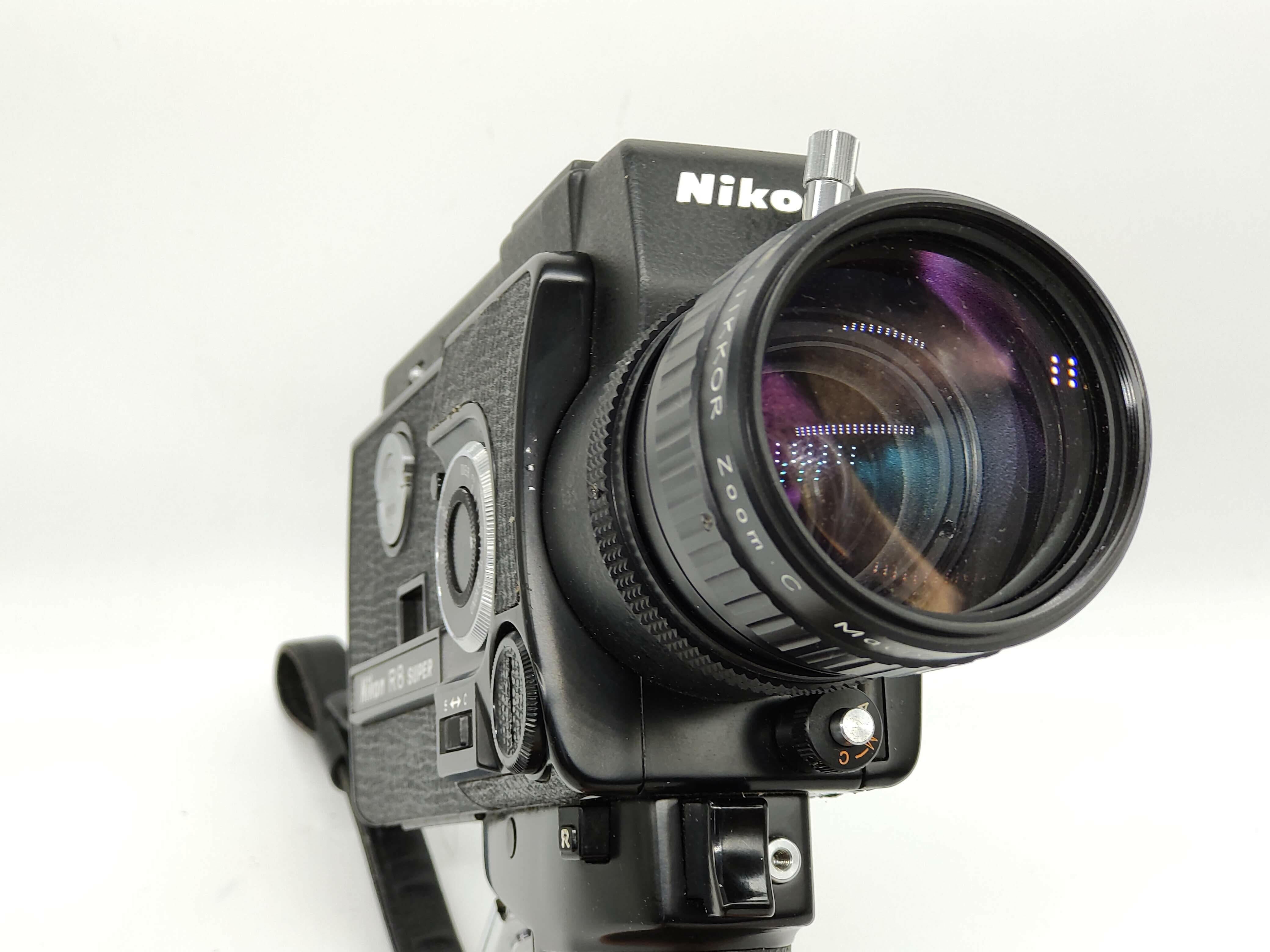 貴重フード付☆Nikon R8 SUPER 8ミリカメラ 通電確認済 外観美品 貴重