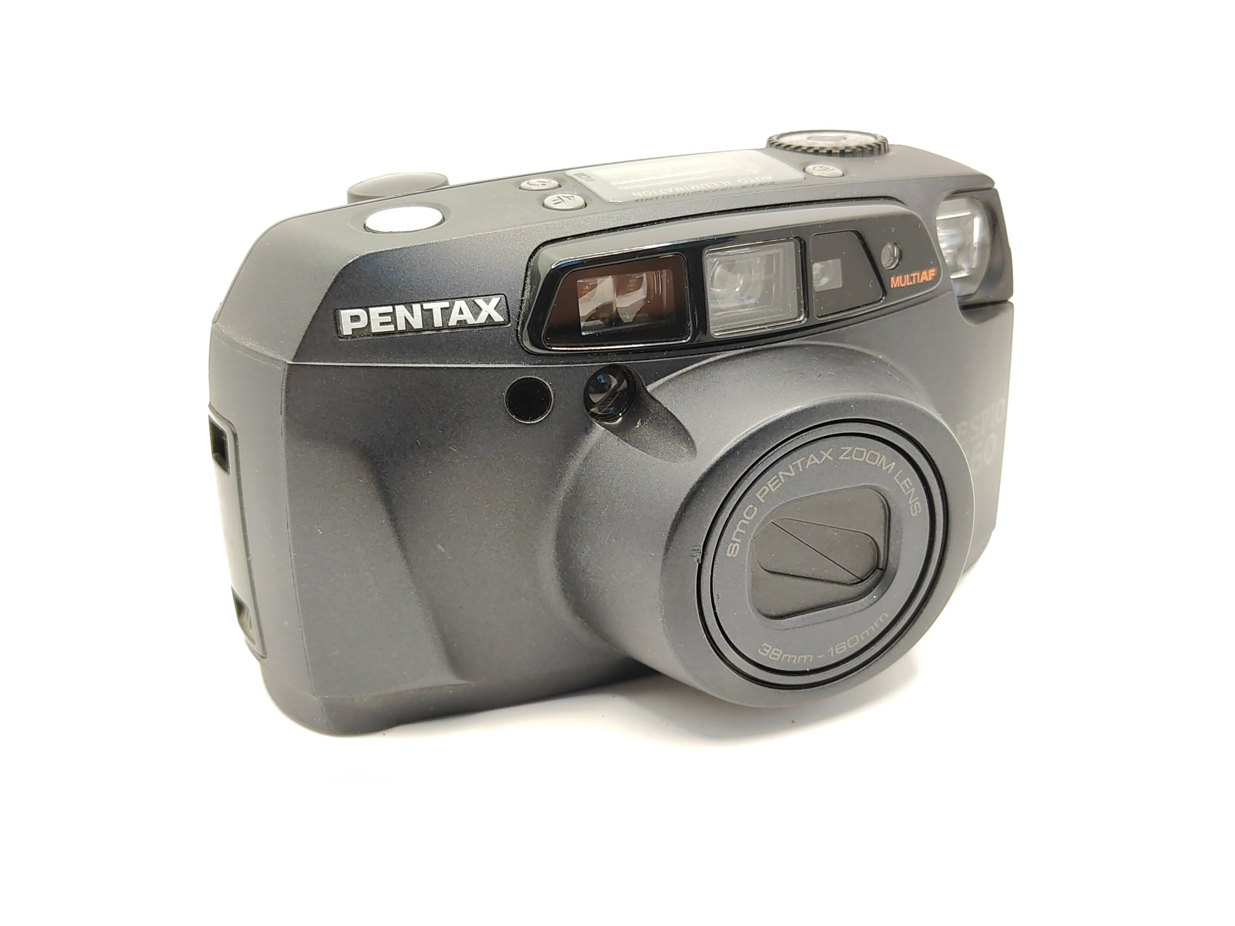 Pentax Espio 160 point-and-shoot film camera (black) | Classic