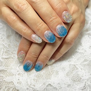 Duncan Miller社ラージブルーオパルセントホブネイルフリルボウル