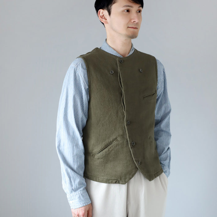 graphzero(グラフゼロ) アビエーターワークベスト カーキ メンズ