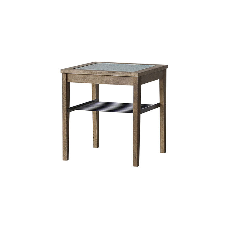 3日間限定価格※☆クラッシュゲート☆ ラタン ガラス サイドテーブル 3