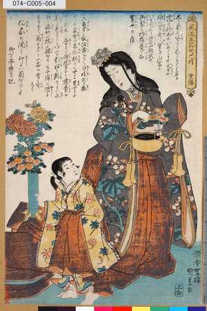 江戸浮世絵版画一陽齋豊国1847年摺り佐野喜