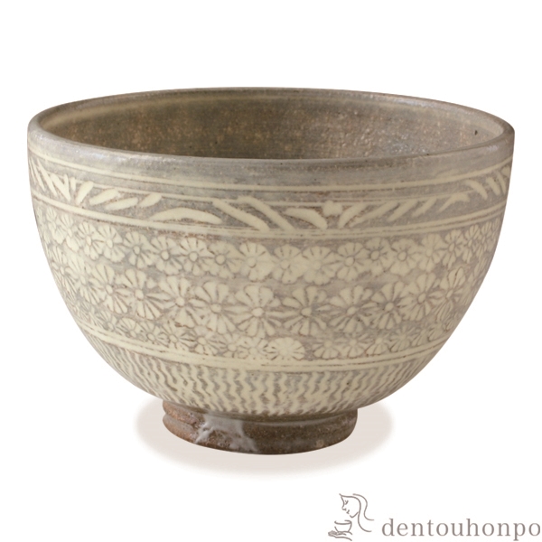 送料無料】 抹茶碗 三島手 / 抹茶碗 茶道具 茶器 お稽古用 抹茶 清水焼