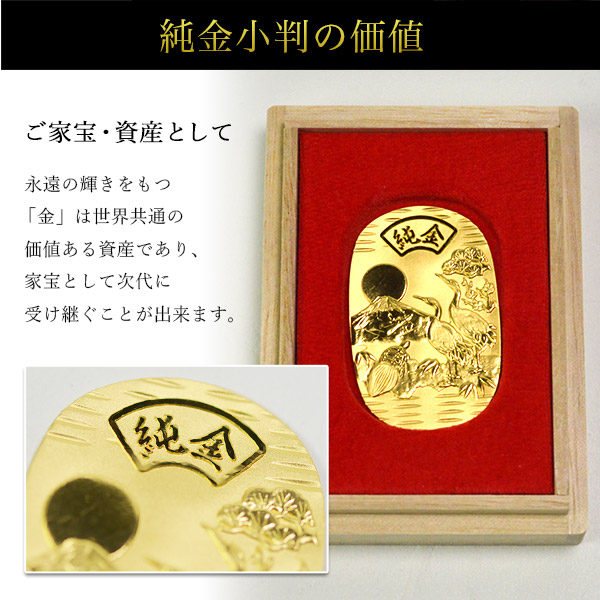 佐渡小判金】桐箱入りセット 証明書付 佐渡小判金】桐箱入りセット