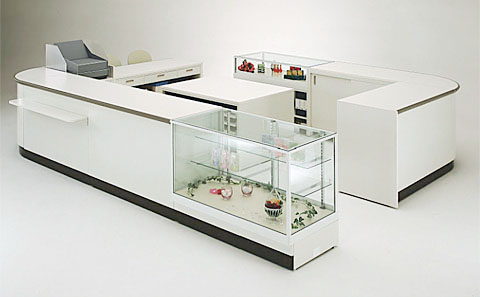 カウンターショーケース | ガラスショーケースの制作・通販なら石山製作所