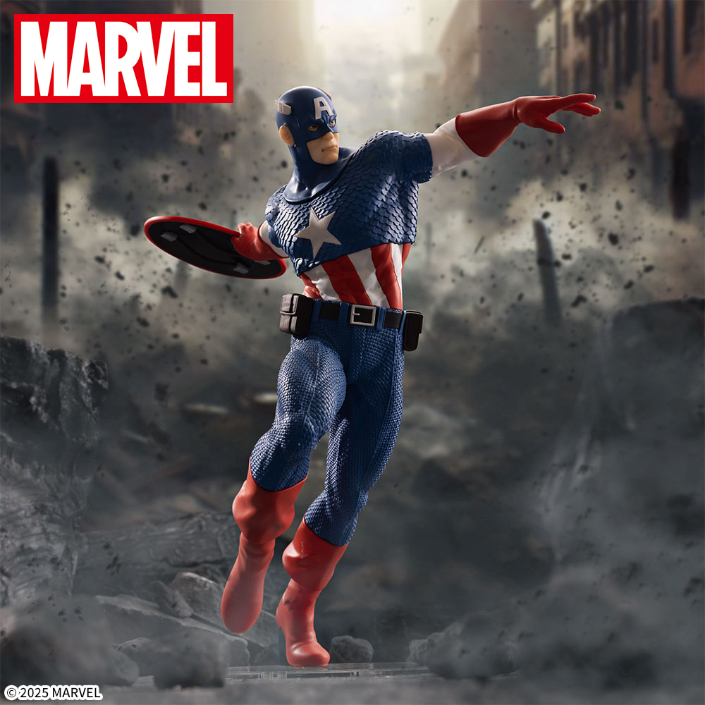 盾を投げる瞬間の躍動感あるフィギュア！セガプライズ「MARVEL