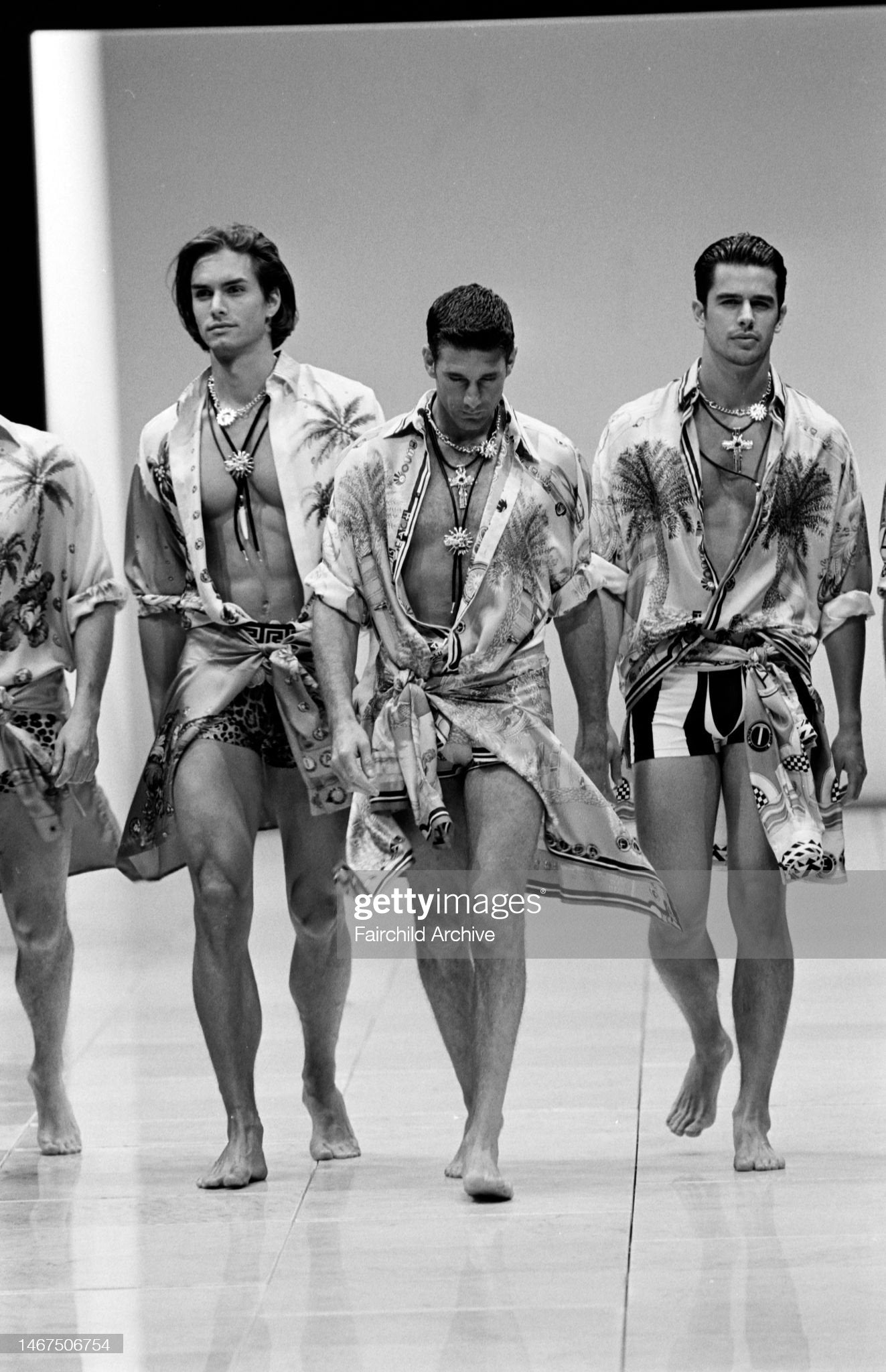 Gianni Versace Sping 1993 Statement Black Gem Giant Gold Cross