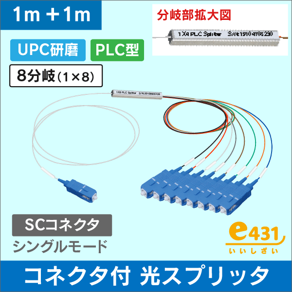 光スプリッタ PLC型 1×8用 （8分岐器）: |e431（いいしざい） ネットで