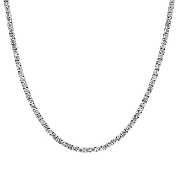 K18ホワイトゴールド ダイヤモンド ネックレス J282834 | ユキザキ