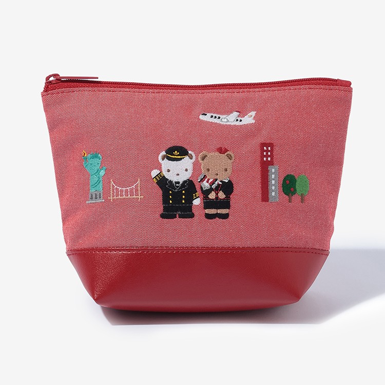 JAL機内販売限定】ファミリア JALオリジナルポーチ familiar JAL機内