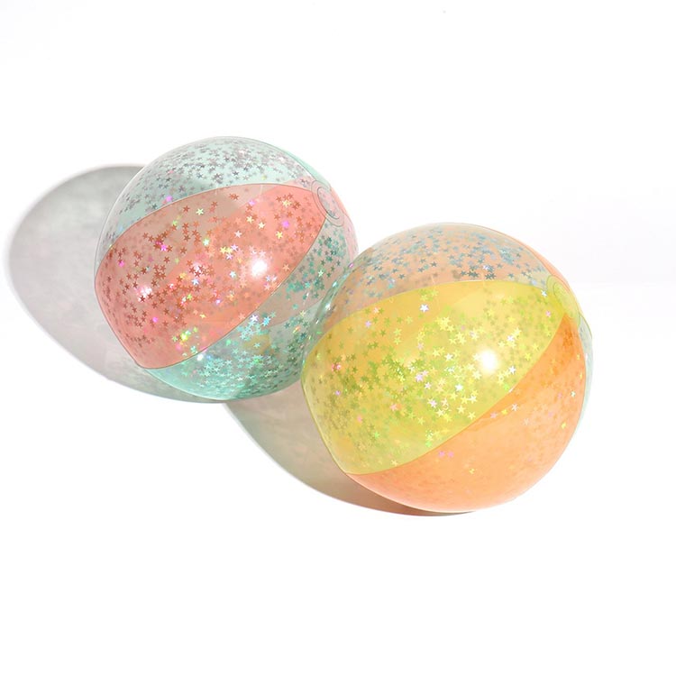 mic21ダイビングショップ[ BREEZE ] クリアビーチボール（ラメ