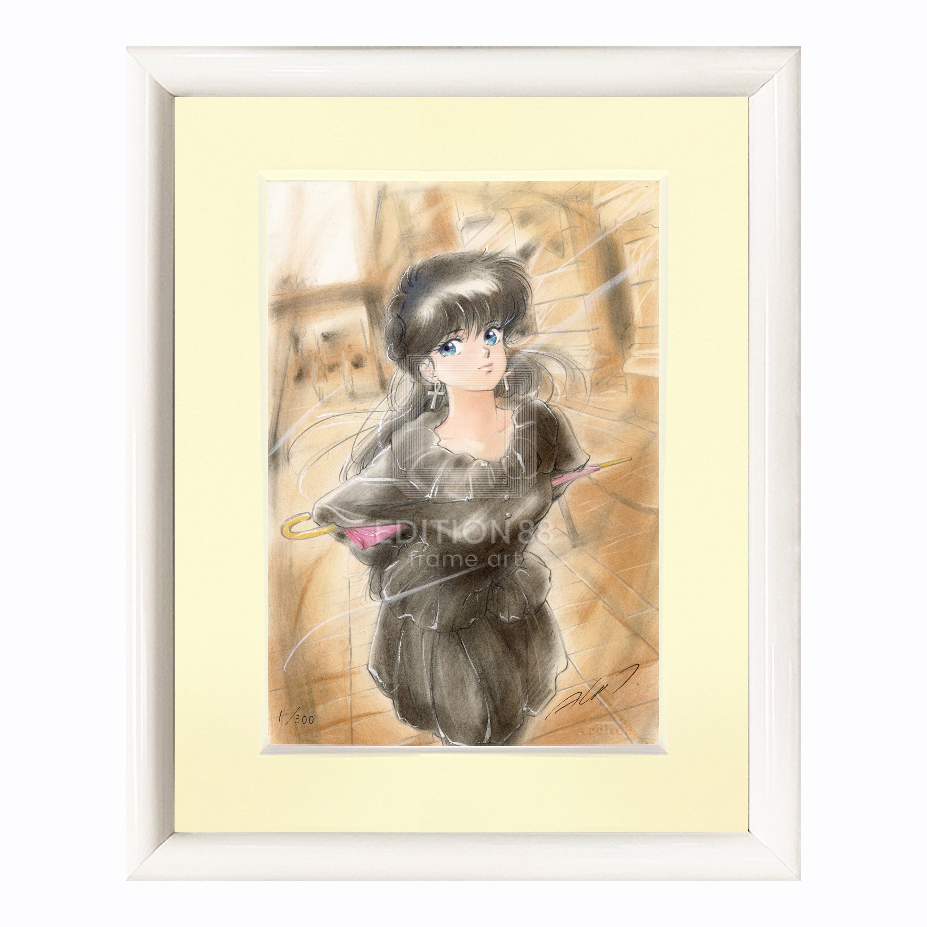 アートグラフ版画 サイン有 額装 アートグラフ【星の王子さま】51角