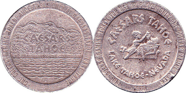 1 Dollar Gaming Token - Caesars Tahoe Casino (Lake Tahoe, Nevada