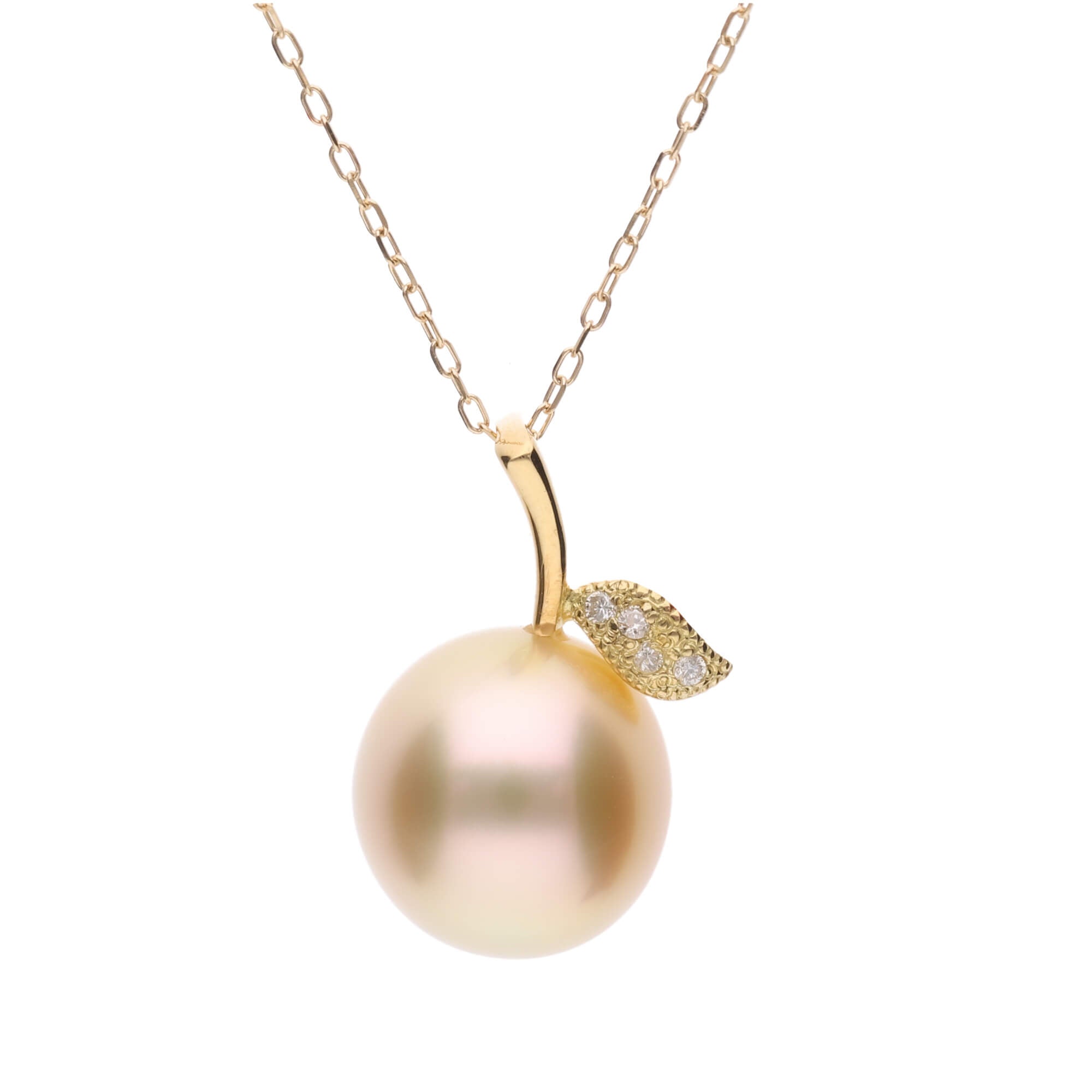 大粒 ゴールデンパール ピンタック 11×12mm 南洋真珠 タヒチ 大粒