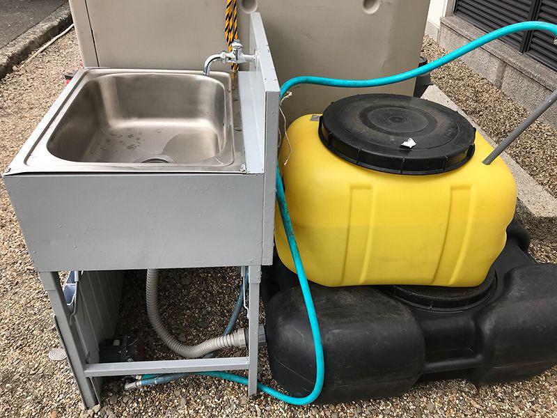 給排水タンク付き 簡易手洗い器 移動式 業務用 楽天市場】簡易 手洗い