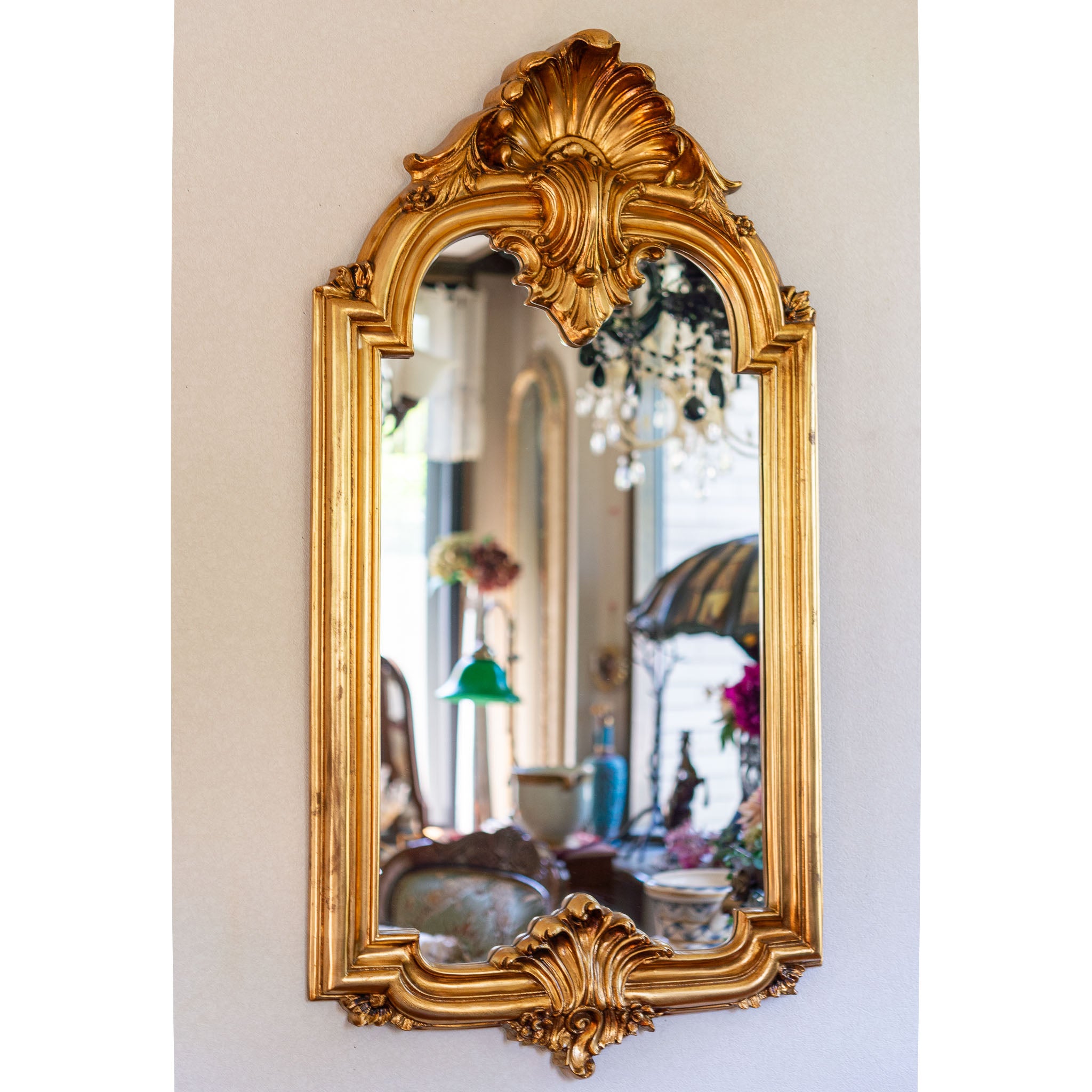 鏡 壁掛けミラー アンティーク イタリア製 八角鏡 八角ミラー ウォール