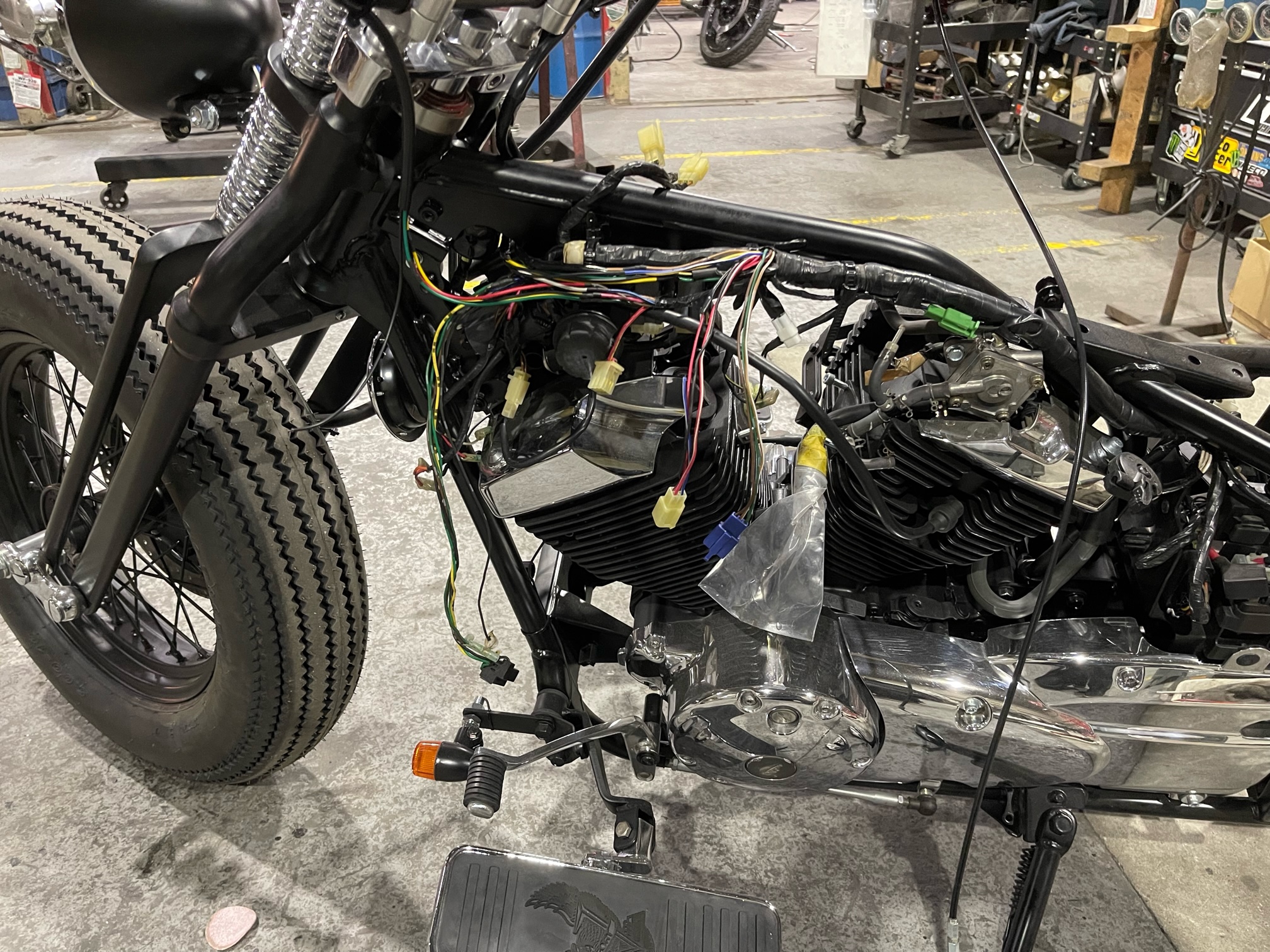 ドラッグスター250 スイッチ移設キット 制作 ドラッグスター250