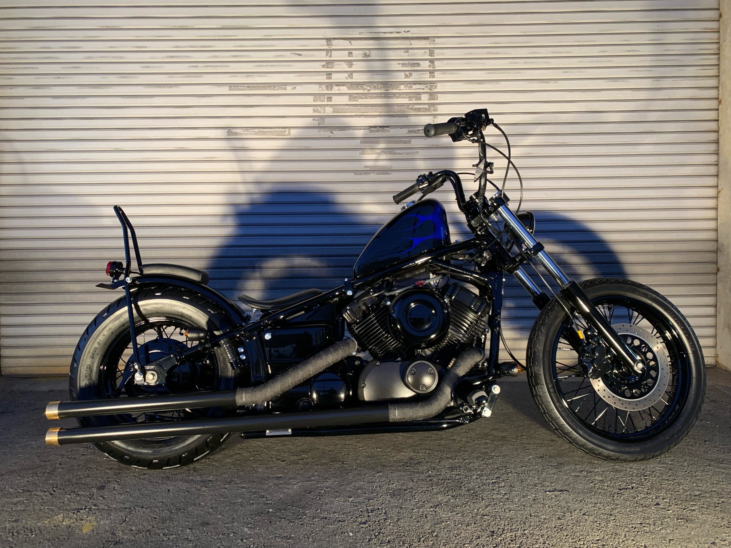 ドラッグスター400 クラシック タンク ファイヤーパターン フレイムス