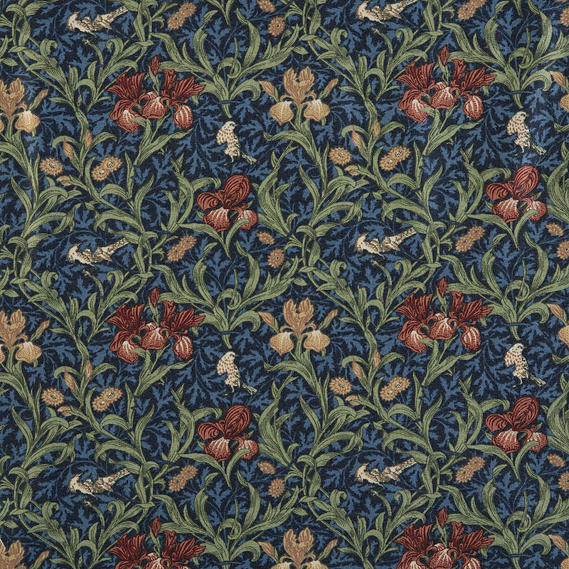 Fairy Cotton / ベスト・オブ・モリス アイリス カラフル/ネイビー